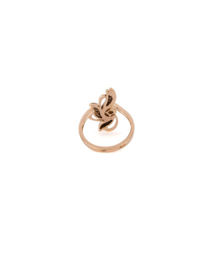 Inel din aur de 14k si platina cu diamante naturale