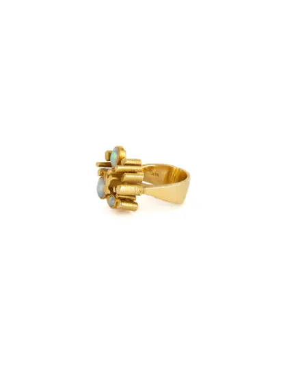 Inel creatie din aur de 18k cu opal natural australian