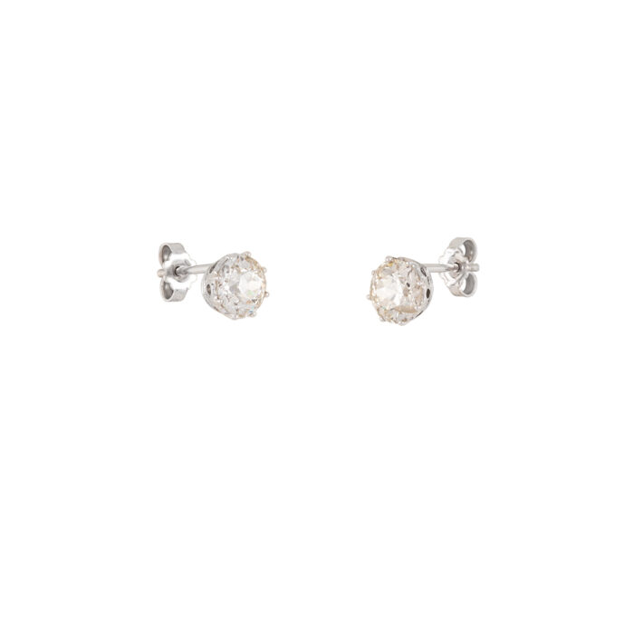 Cercei stud cu diamante naturale 3ct