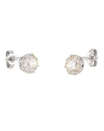 Cercei stud cu diamante naturale 3ct