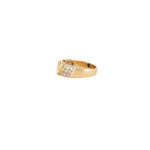 Inel din aur de 18k cu safir si diamante naturale 2ct