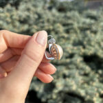 Cercei din aur alb de 18k cu perle si diamante naturale