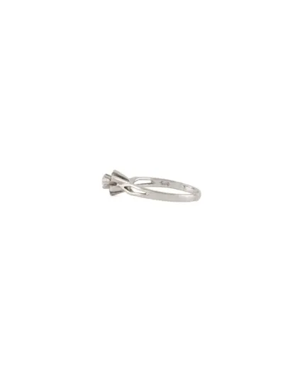 Inel din aur alb de 14k cu diamant natural