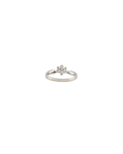 Inel din aur alb de 14k cu diamant natural