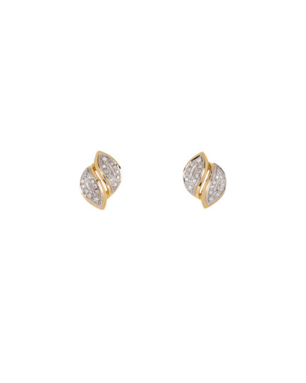 Cercei aur de 18k cu diamante naturale