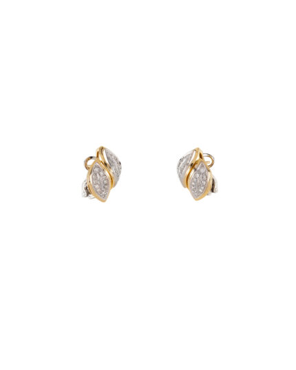 Cercei aur de 18k cu diamante naturale