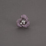 Set din aur alb de 18k cu safire si diamante naturale