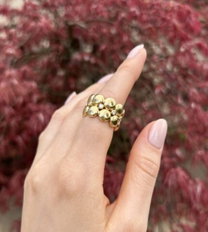 Inel original Cartier din aur de 18k cu diamante naturale