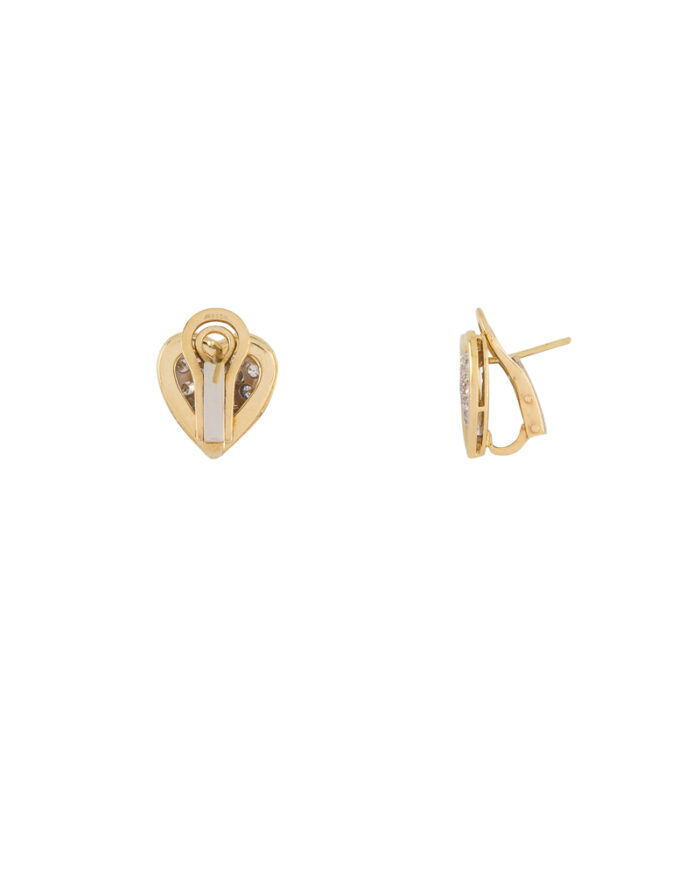 Cercei aur de 18k cu diamante naturale