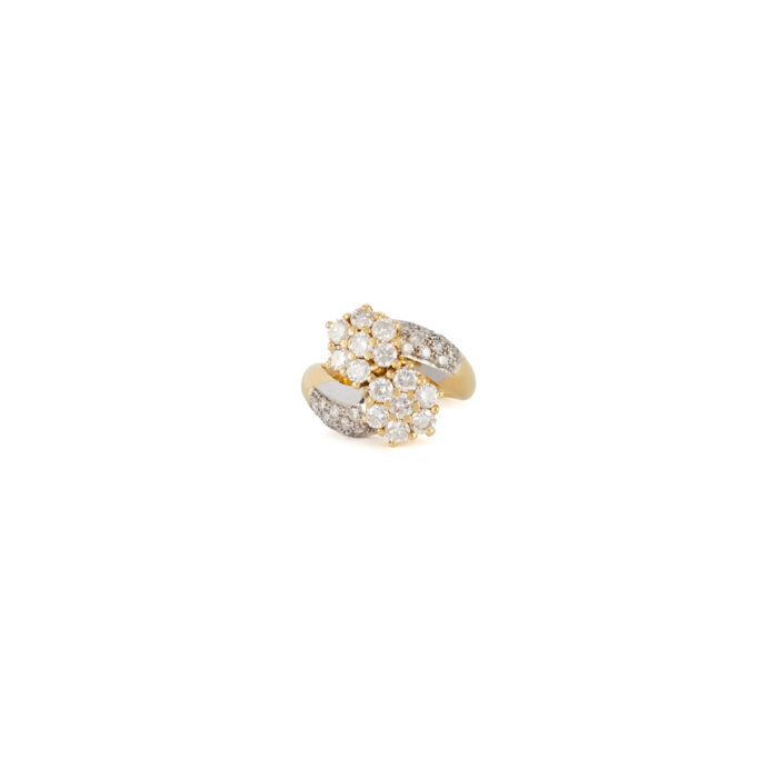 Inel din aur de 14k cu diamante naturale