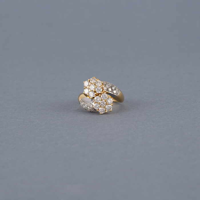 Inel din aur de 14k cu diamante naturale