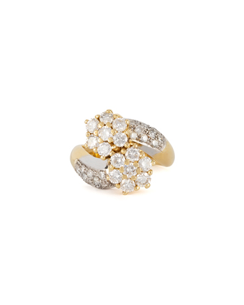 Inel din aur de 14k cu diamante naturale