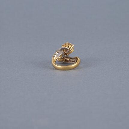 Inel din aur de 14k cu diamante naturale