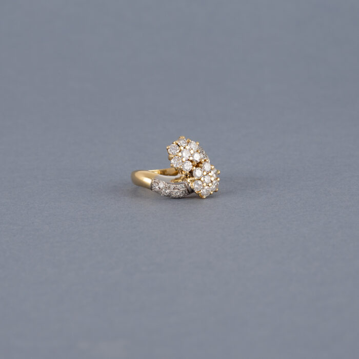 Inel din aur de 14k cu diamante naturale