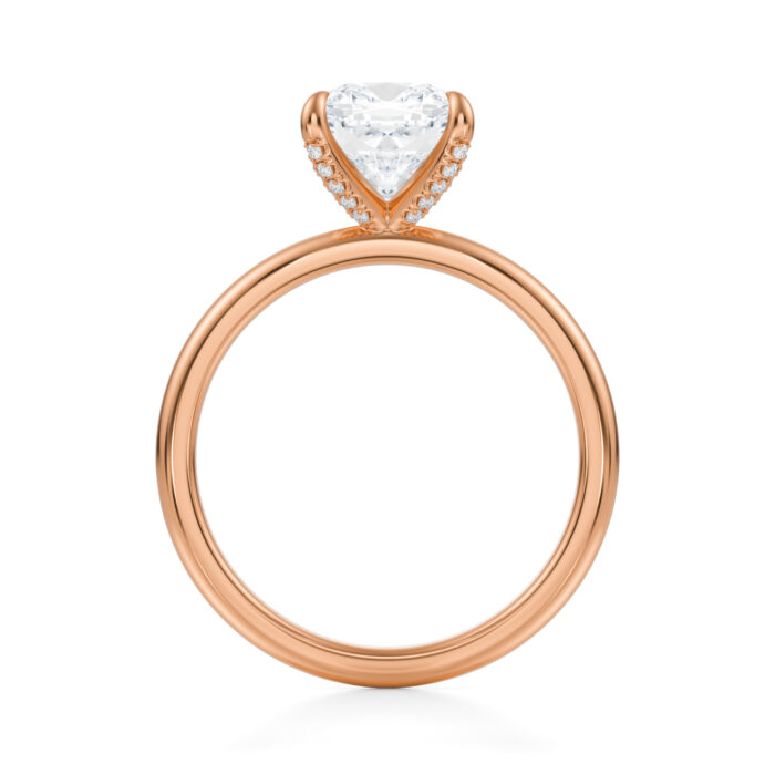 Inel de logodna Cushion cut diamond de 1ct din aur