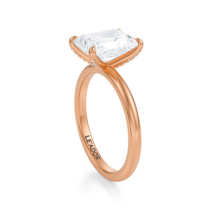 Inel de logodna Radiant diamond de 1ct din aur