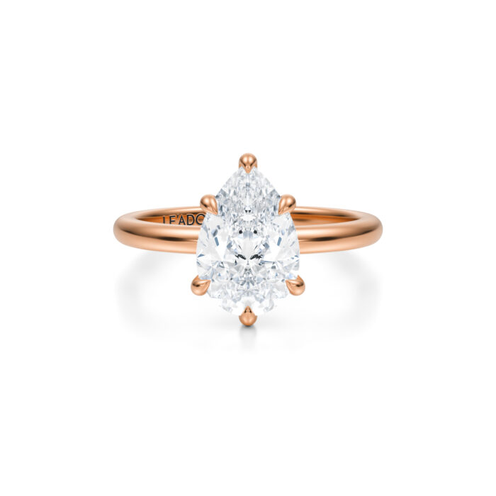 Inel de logodna Pear diamond de 1ct din aur