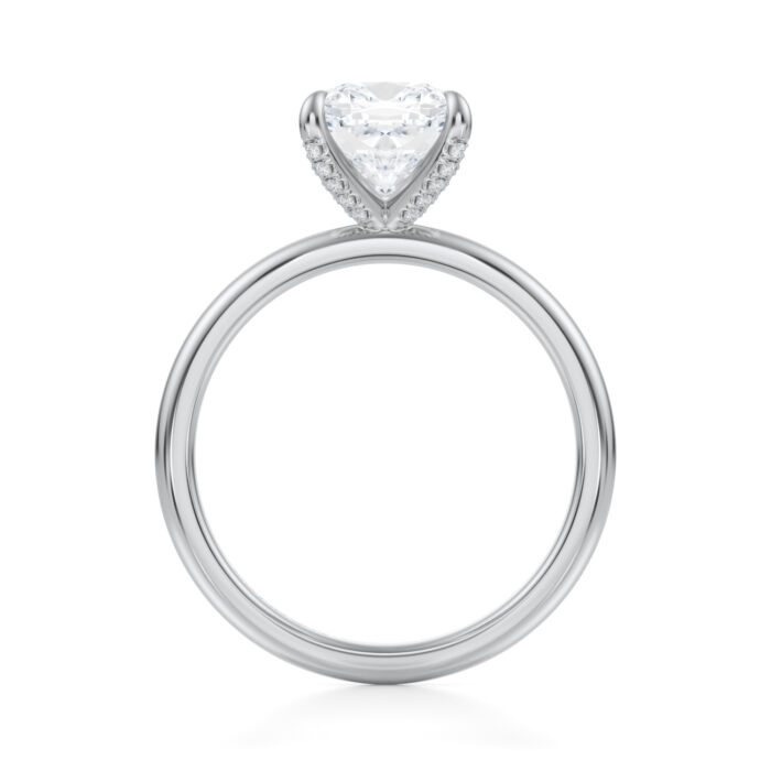 Inel de logodna Cushion cut diamond de 1ct din aur