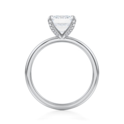 Inel de logodna Emerald cut diamond de 1ct din aur