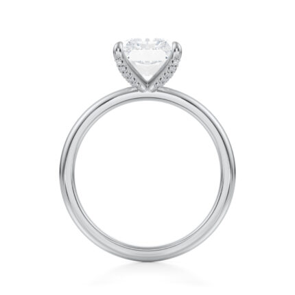 Inel de logodna Radiant diamond de 1ct din aur