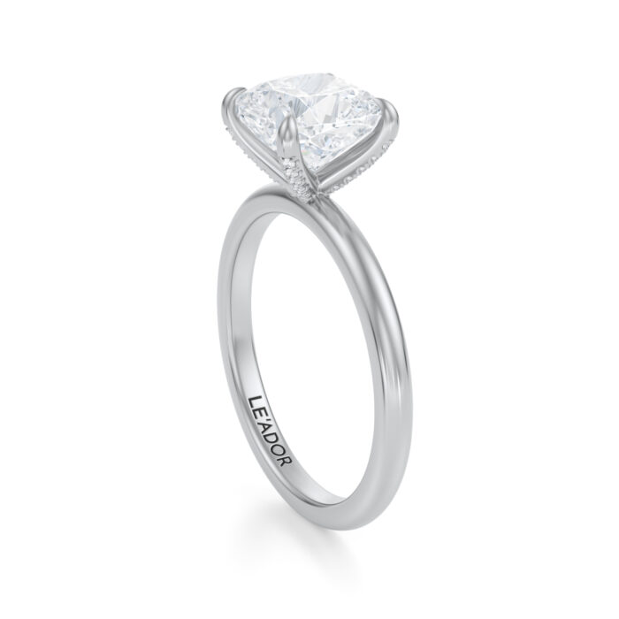 Inel de logodna Cushion cut diamond de 1ct din aur