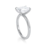 Inel de logodna Emerald cut diamond de 1ct din aur