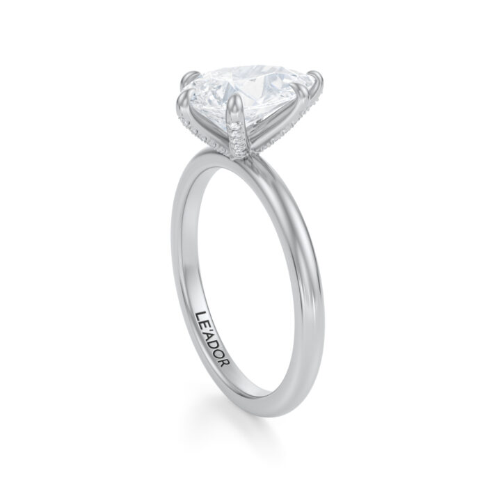 Inel de logodna Pear diamond de 1ct din aur