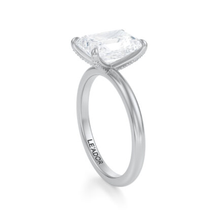 Inel de logodna Radiant diamond de 1ct din aur