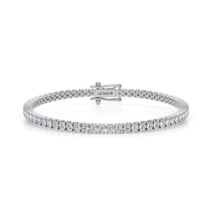 Bratara tennis cu diamante din aur alb
