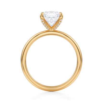 Inel de logodna Cushion cut diamond de 1ct din aur