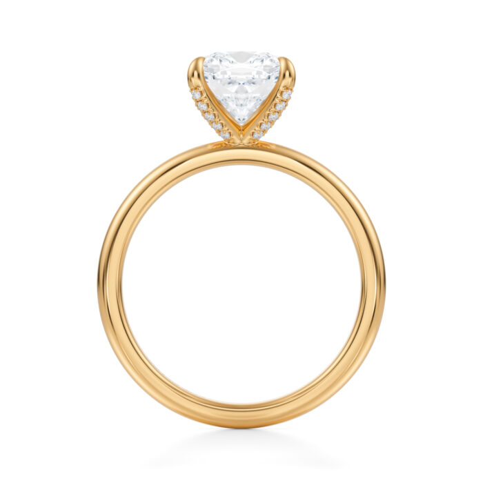 Inel de logodna Cushion cut diamond de 1ct din aur
