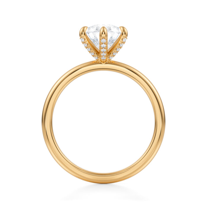 Inel de logodna Pear diamond de 1ct din aur