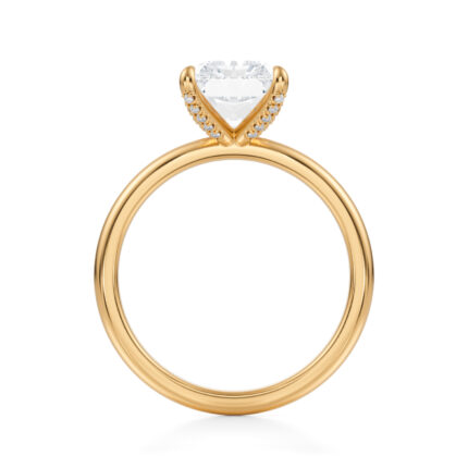 Inel de logodna Radiant diamond de 1ct din aur