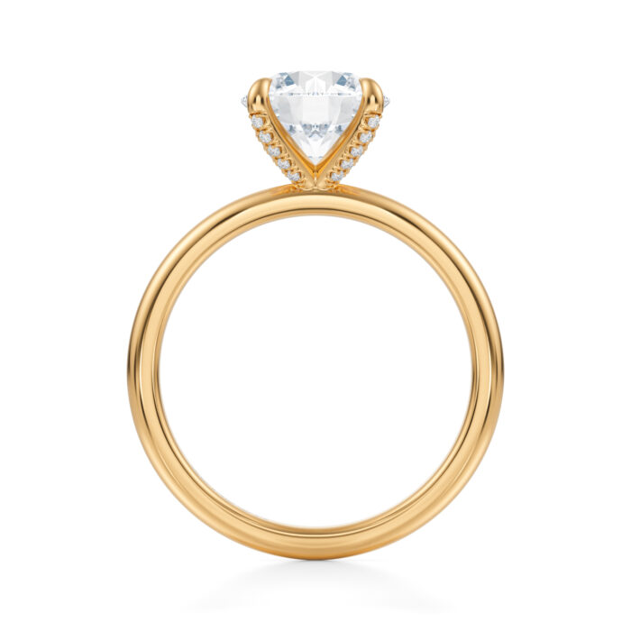 Inel de logodna Round diamond de 1ct din aur