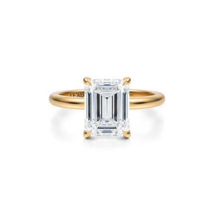 Inel de logodna Emerald cut diamond de 1ct din aur