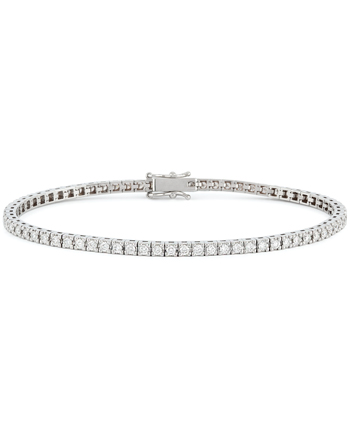 Bratara tennis din aur alb de 18k cu diamante naturale, bratara tennis aur, bratara aur alb, bratara aur dama, bratara tennis brabati